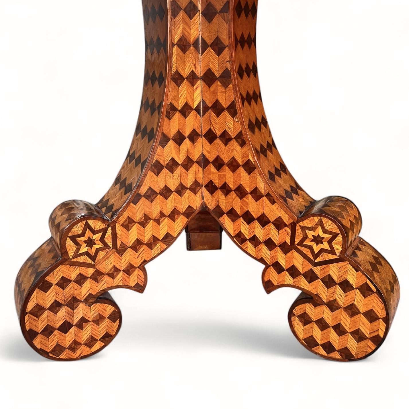 Weathered teak garden chairs
